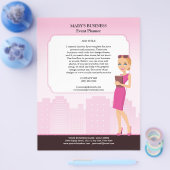 Vorlage für den weiblichen Flyer (Version 1) (Einzeln)