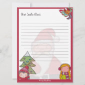 Vorlage für den Weihnachtsbrief - gedruckte Urlaub (Vorderseite)