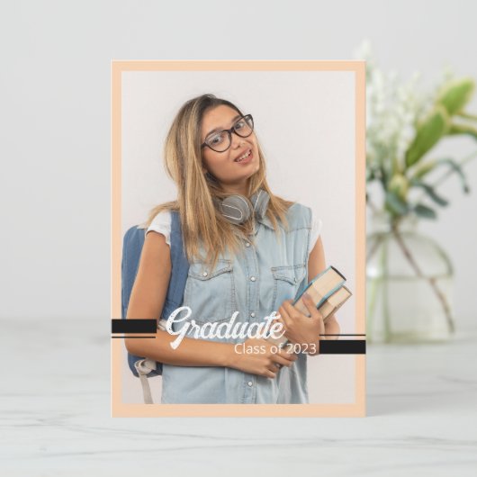 Vorlage für die Abschluss-Ankündigung (Stehend Vorderseite)