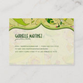 Vorlage für die Abstrakte BlumenCollage 2 Visitenkarte (Rückseite)