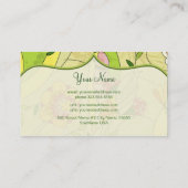 Vorlage für die Abstrakte BlütenCollage 3 Visitenkarte (Rückseite)