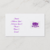Vorlage für die Adresskarte für Neuvermählte Visitenkarte (Rückseite)