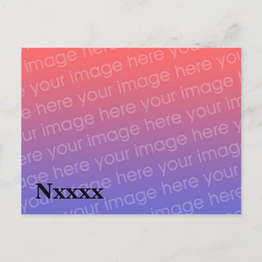 Vorlage für die Amateurfunkkarte QSL Postkarte (Vorderseite)