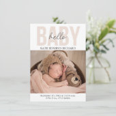 Vorlage für die Ankündigung der Geburt eines Neuge (Stehend Vorderseite)