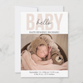 Vorlage für die Ankündigung der Geburt eines Neuge (Vorderseite)