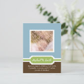 Vorlage für die Ankündigung von Baby Boy - Maßgesc (Stehend Vorderseite)