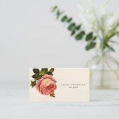 Vorlage für die antike Blumenhaar-Stylist-Visitenk Visitenkarte (Stehend Vorderseite)