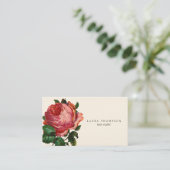 Vorlage für die antike Rose - Stylist-Visitenkarte Visitenkarte (Stehend Vorderseite)