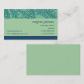 Vorlage für die Aquamarine Visitenkarte von Aqua B (Vorne/Hinten)