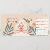 Vorlage für die Ausgabe von Wellness-Centern (Vorne/Hinten)