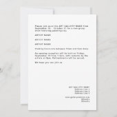 Vorlage für die Ausstellung von Gruppengalerien (Rückseite)