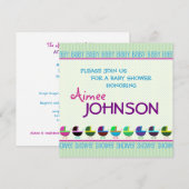 Vorlage für die Babydusche (Vorne/Hinten)