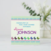 Vorlage für die Babydusche (Stehend Vorderseite)