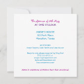 Vorlage für die Babydusche (Rückseite)