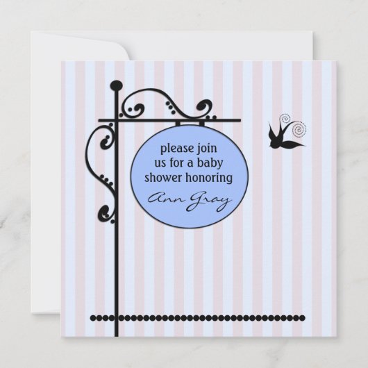 Vorlage für die Babydusche (Vorderseite)