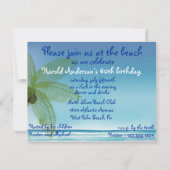Vorlage für die Beach-Party Einladung (Rückseite)