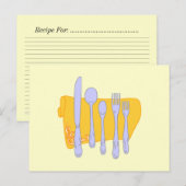 Vorlage für die bearbeitungsfähige Speisekarte Postkarte (Vorne/Hinten)