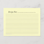 Vorlage für die bearbeitungsfähige Speisekarte Postkarte (Rückseite)