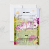 Vorlage für die Beerdigung (Rückseite)