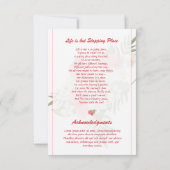 Vorlage für die Beerdigungskarte (Rückseite)