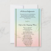 Vorlage für die Beerdigungskarte (Rückseite)