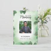 Vorlage für die Beerdigungskarte (Stehend Vorderseite)