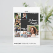 Vorlage für die Beerdigungskarte (Stehend Vorderseite)