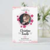 Vorlage für die Beerdigungskarte (Stehend Vorderseite)