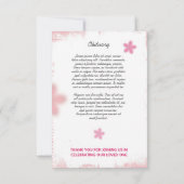 Vorlage für die Beerdigungskarte (Rückseite)