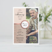 Vorlage für die Beerdigungskarte (Stehend Vorderseite)