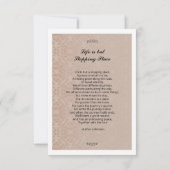 Vorlage für die Beerdigungskarte (Rückseite)