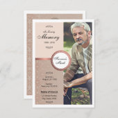 Vorlage für die Beerdigungskarte (Vorne/Hinten)