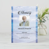 Vorlage für die Beerdigungskarte (Stehend Vorderseite)