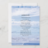 Vorlage für die Beerdigungskarte (Rückseite)