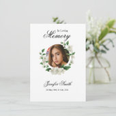 Vorlage für die Beerdigungskarte (Stehend Vorderseite)