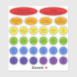 Vorlage für die Befähigungsnachweise für Regenboge Aufkleber