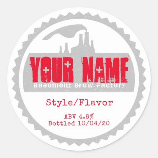 Vorlage für die benutzerdefinierte Bezeichnungen - Runder Aufkleber (Vorderseite)
