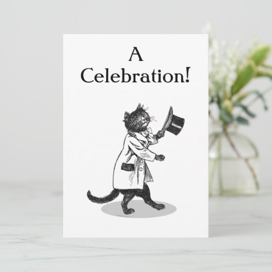 Vorlage für die benutzerdefinierte Einladung von T (Stehend Vorderseite)