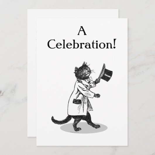 Vorlage für die benutzerdefinierte Einladung von T (Vorne/Hinten)