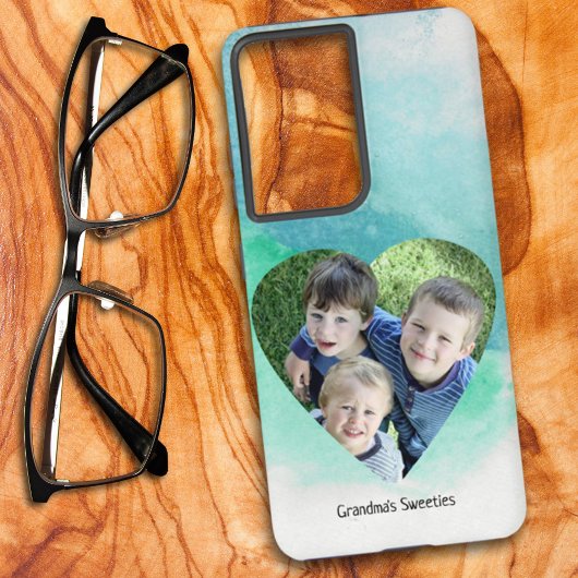 Vorlage für die benutzerdefinierte Herzform Foto f Samsung Galaxy Hülle