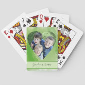 Vorlage für die benutzerdefinierte Herzform Foto f Spielkarten (Rückseite)