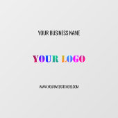 Vorlage für die benutzerdefinierte Logo-Textwerbun Fensteraufkleber (Blatt)