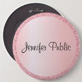 Vorlage für die benutzerdefinierte Monogram-Rose G Button (Vorne & Hinten)