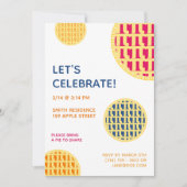 Vorlage für die benutzerdefinierte Pi-Day-Pie-Part (Vorderseite)