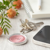 Vorlage für die benutzerdefinierte Rose Gold Monog Schlüsselanhänger (Seite)