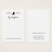 Vorlage für die benutzerdefinierte SchmuckEarring- (Vorne & Hinten)