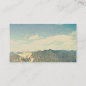 Vorlage für die Berglandschaft Visitenkarte (Rückseite)