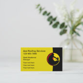 Vorlage für die Berufliche Dachbetriebskarte Visitenkarte (Stehend Vorderseite)