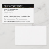 Vorlage für die Berufliche Ernennung Visitenkarte (Vorne/Hinten)