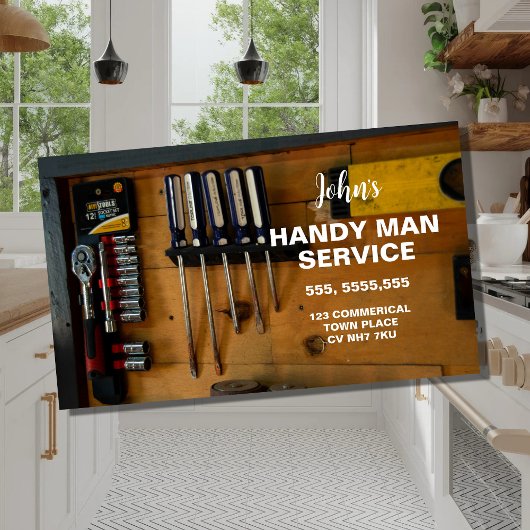 Vorlage für die berufliche Handyman-Visitenkarte Visitenkarte